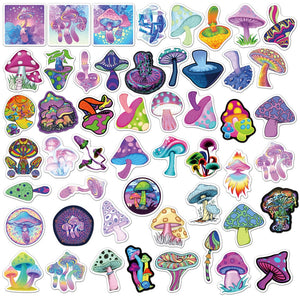 Mushrooms Psychedelic Stickers