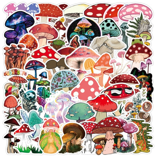 Mushrooms Psychedelic Stickers