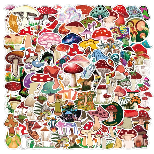 Mushrooms Psychedelic Stickers