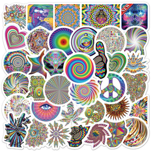 Psychedelic Illusion Stickers