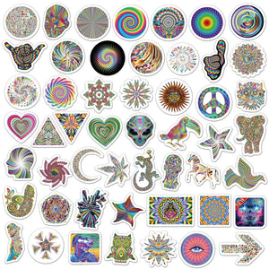 Psychedelic Illusion Stickers