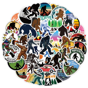 Outdoor Primeval Forest Bigfoot Barbarian Ape Man Stickers