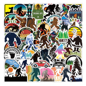 Outdoor Primeval Forest Bigfoot Barbarian Ape Man Stickers