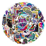 Cool Laser Style Psychedelic Series Stickers