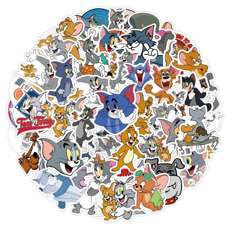 Tom Cat and Jerry Mouse Stickers