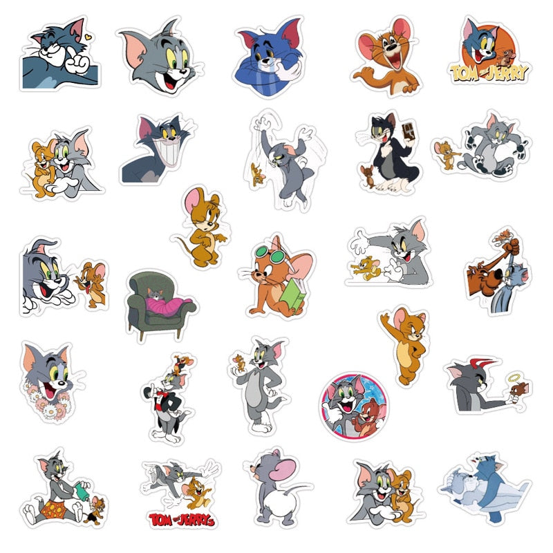 Tom Cat and Jerry Mouse Stickers