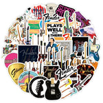 Rock And Roll Guitar Music Stickers