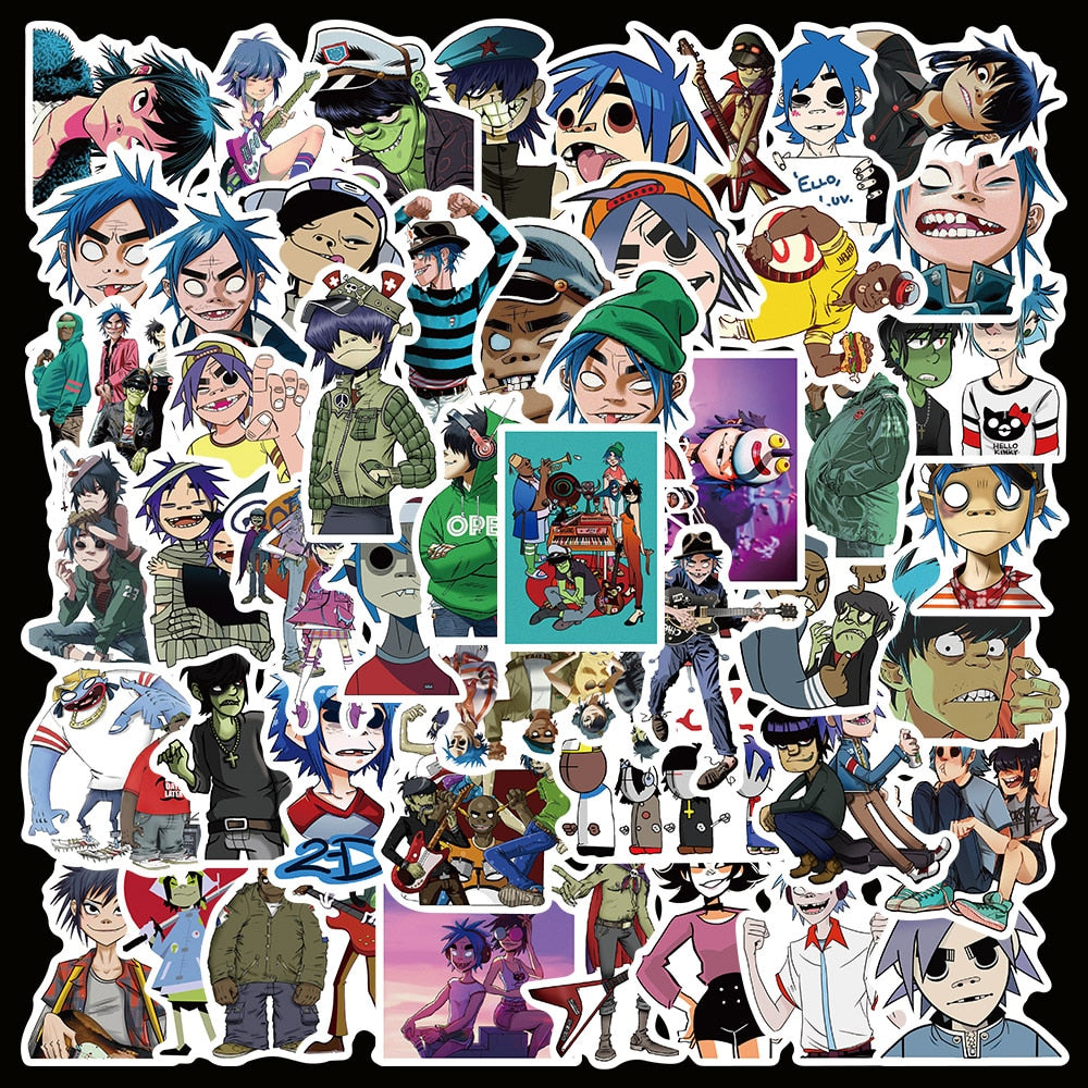 Gorillaz Band Stickers