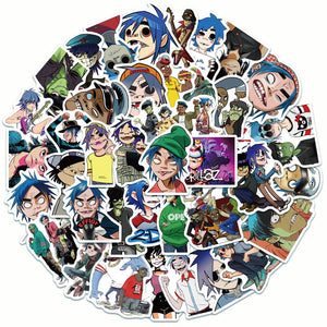 Gorillaz Band Stickers