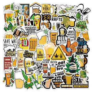 Beer Leaves Stickers