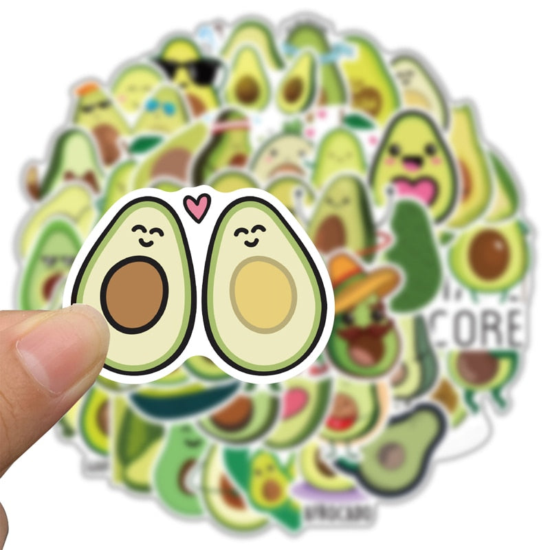 Avocado Kawaii Stickers