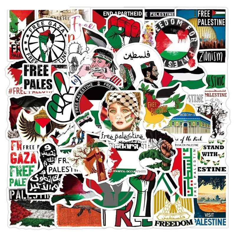 Retro Free Palestine Stickers