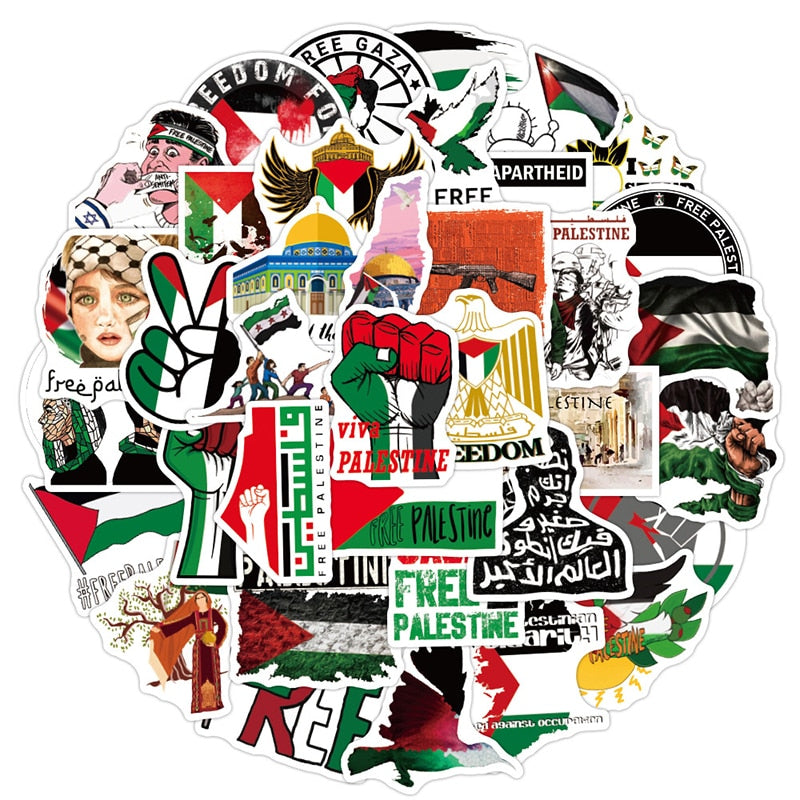 Retro Free Palestine Stickers