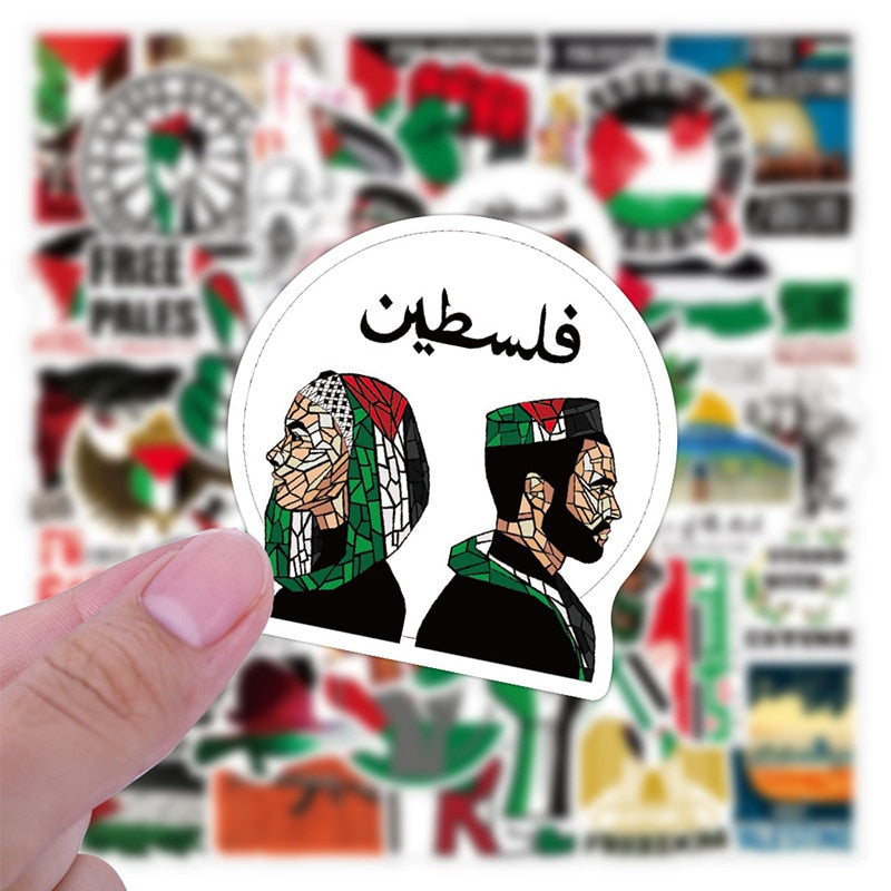 Retro Free Palestine Stickers