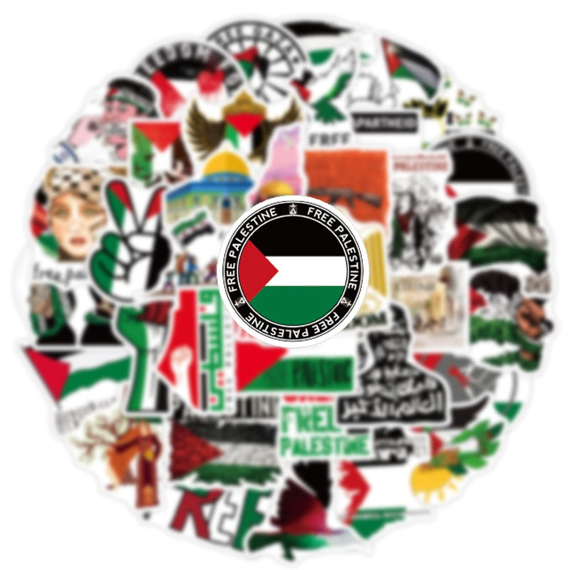 Retro Free Palestine Stickers