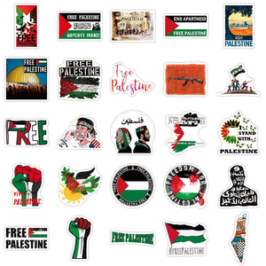 Retro Free Palestine Stickers