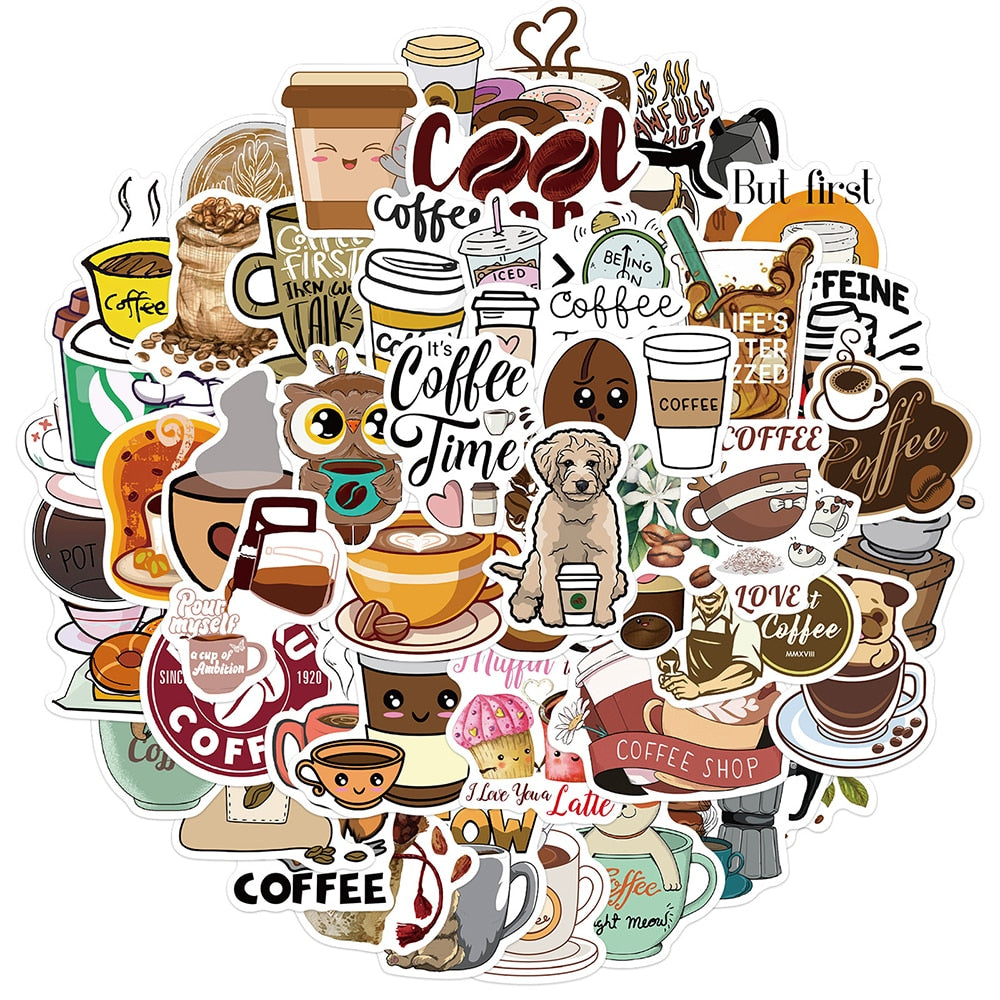 Animal Coffee Stickers