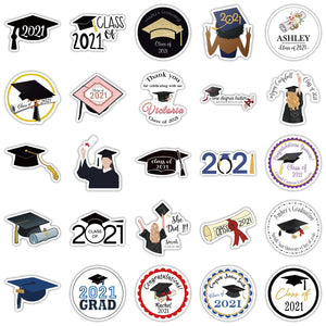 Graduation Season Academic Cap Stickers