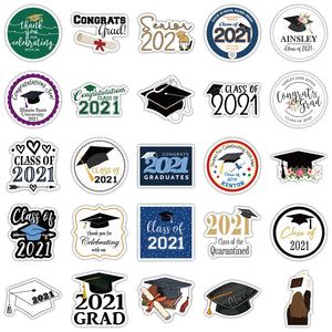 Graduation Season Academic Cap Stickers