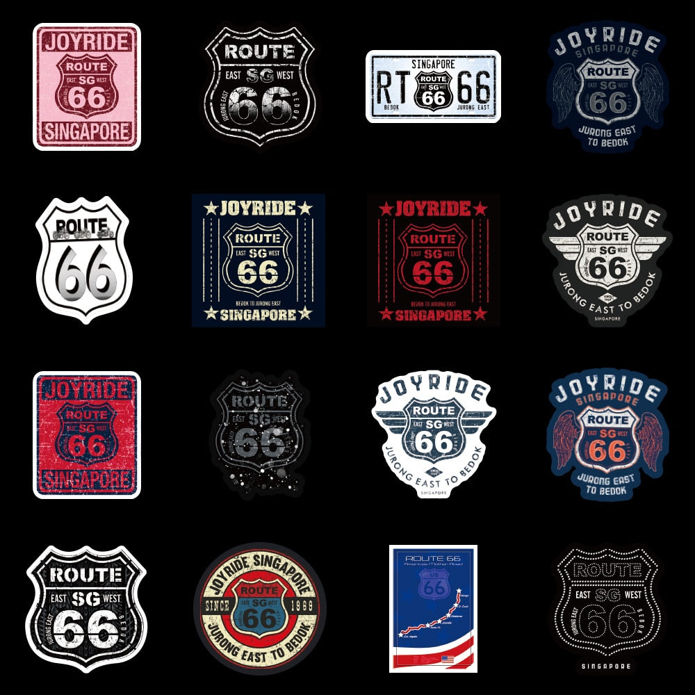 The Historic Route 66 Stickers