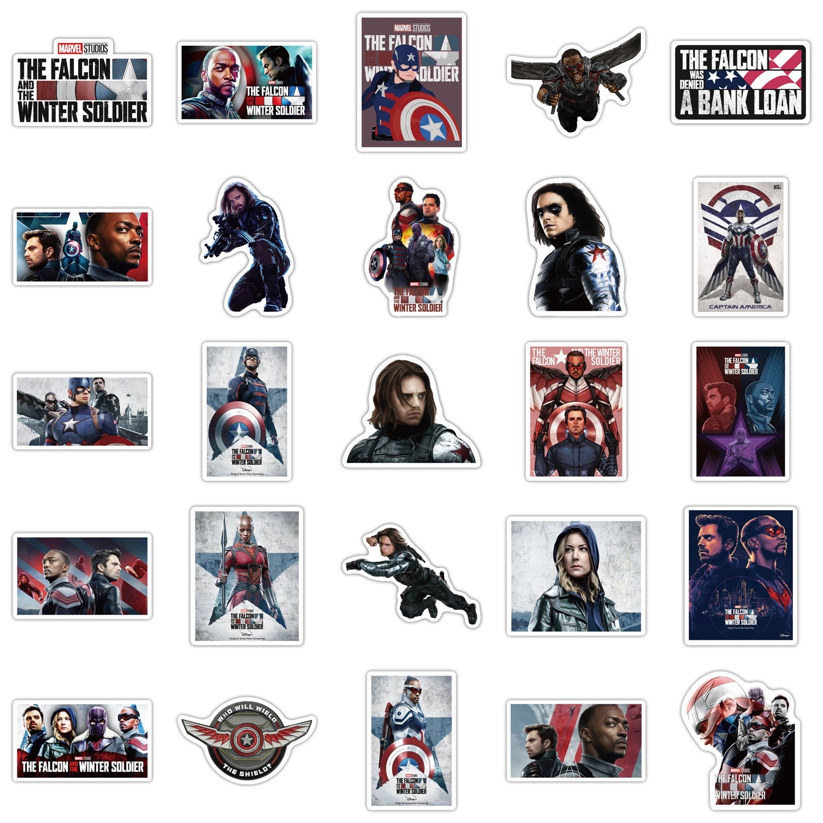 Avengers Falcon and the Winter Soldier Stickers