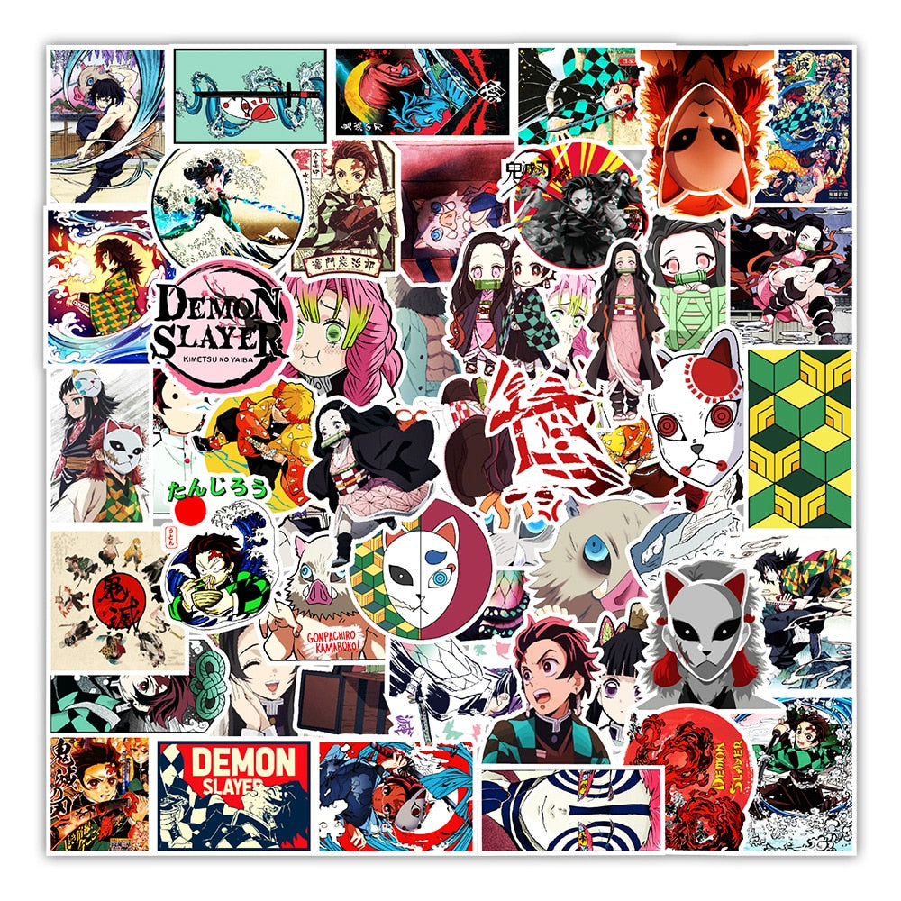 Demon Slayer Kimetsu No Yaiba Graffiti Stickers