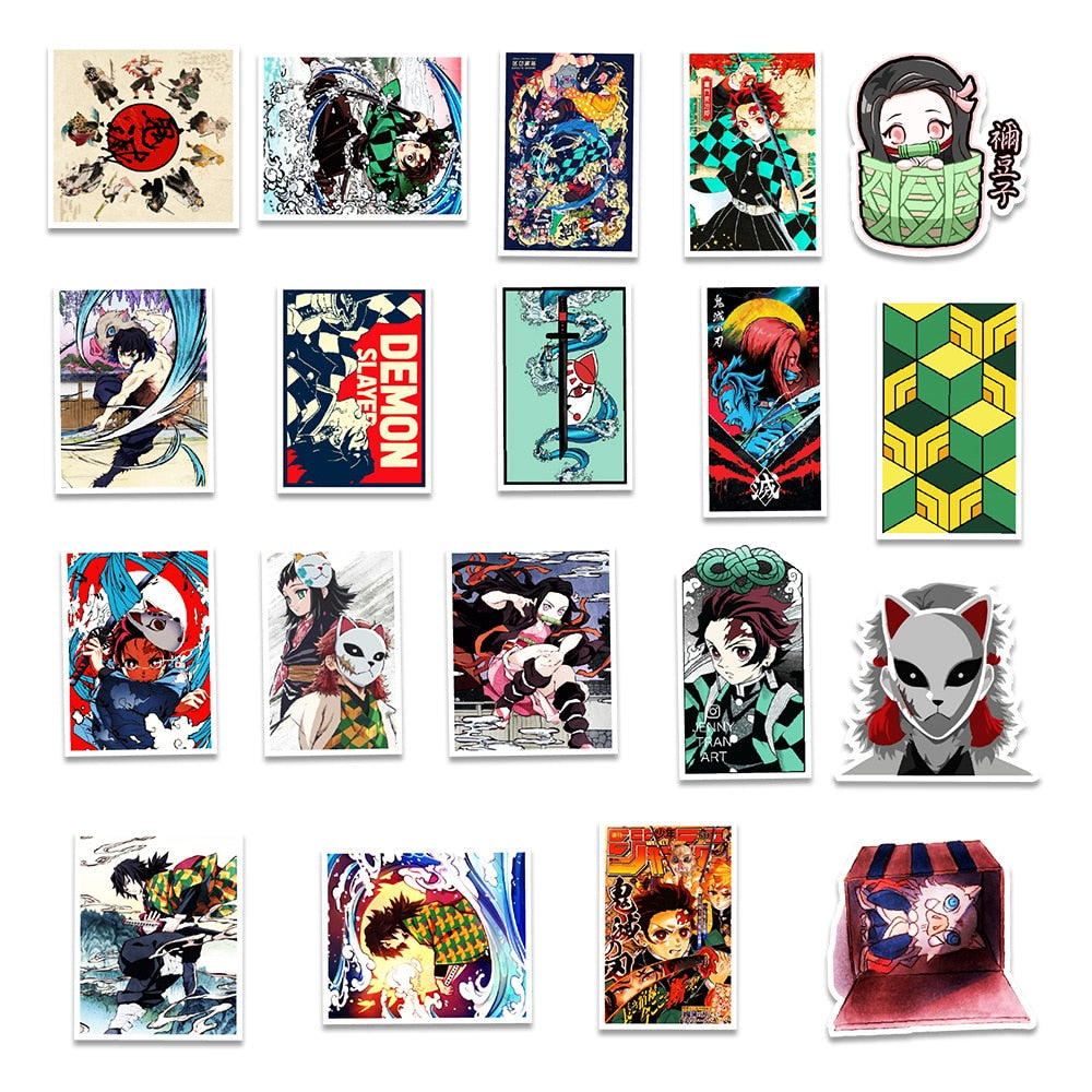 Demon Slayer Kimetsu No Yaiba Graffiti Stickers