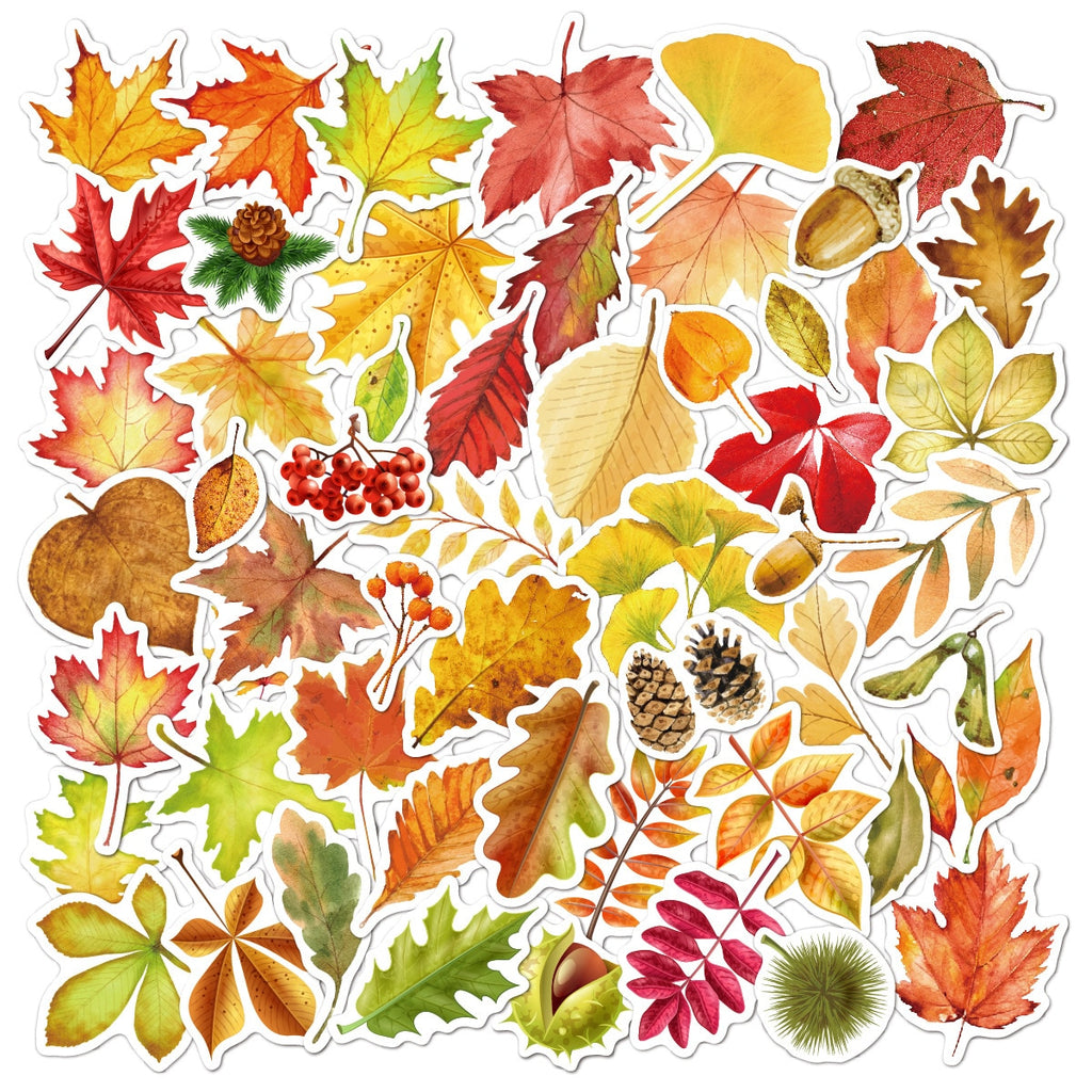 Autumn Fallen Leaves Stickers