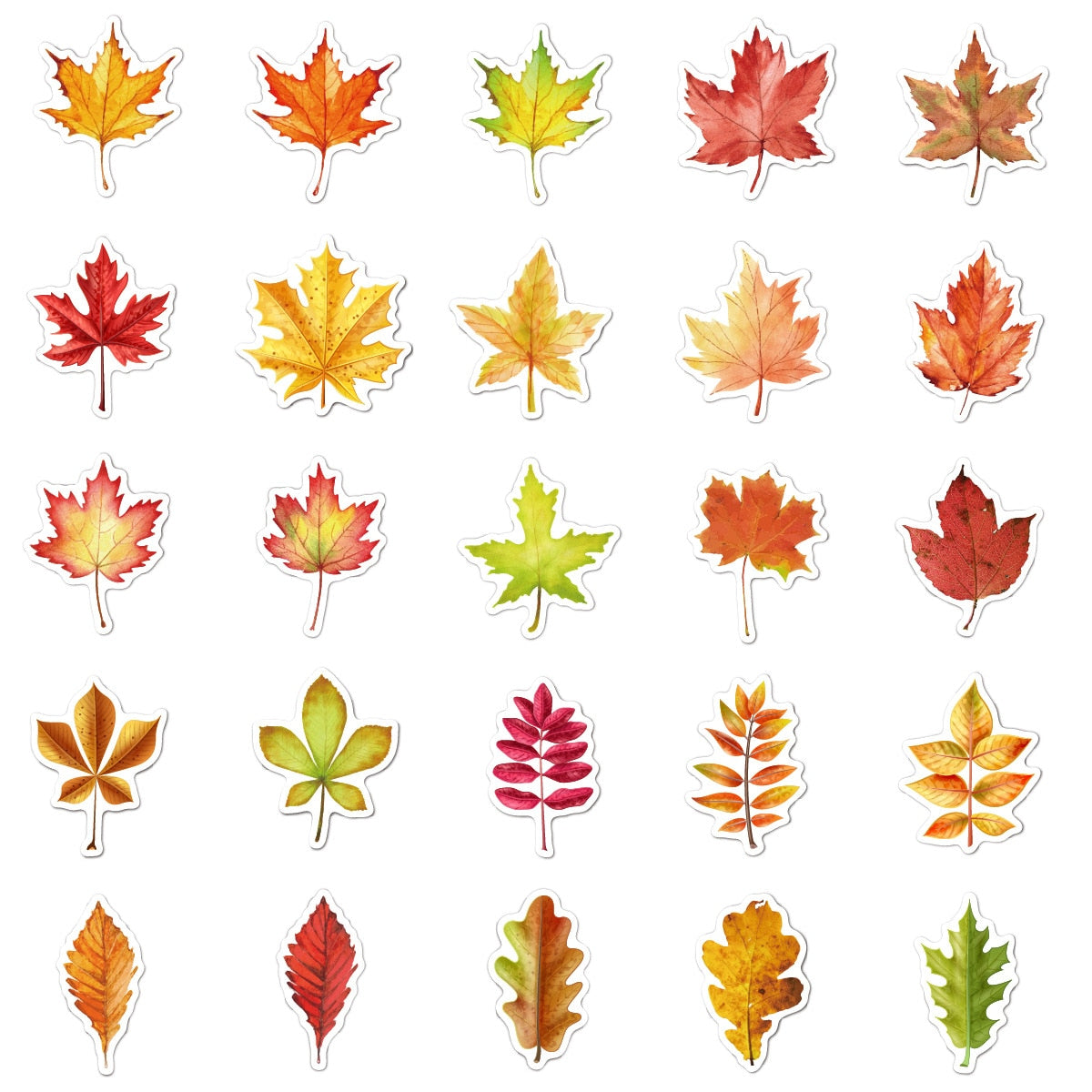 Autumn Fallen Leaves Stickers