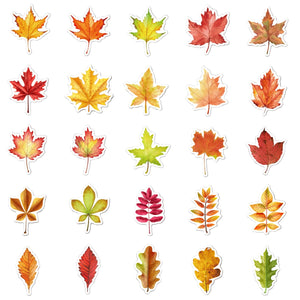 Autumn Fallen Leaves Stickers