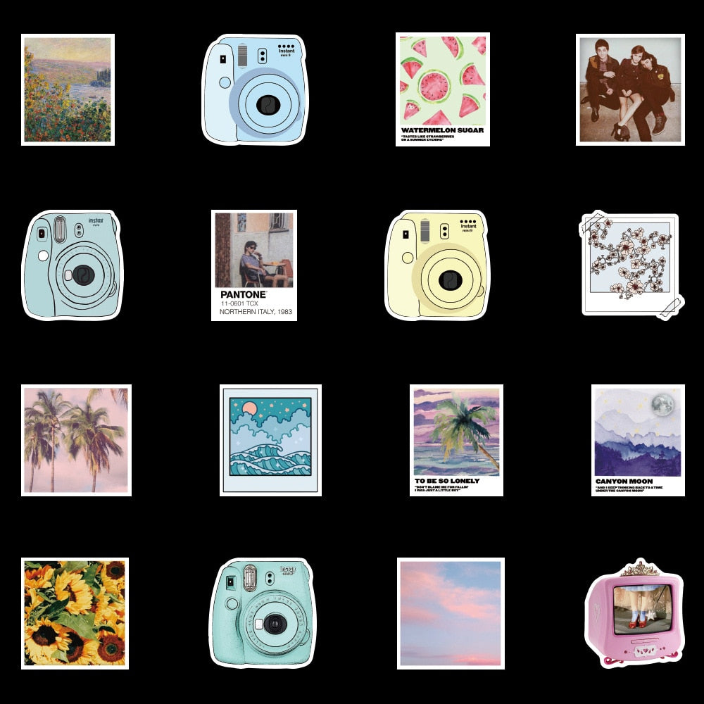 Small Fresh Camera Stickers