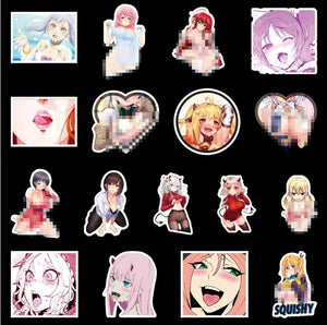 Tease Vulgar Sexy Beauty Girls Stickers