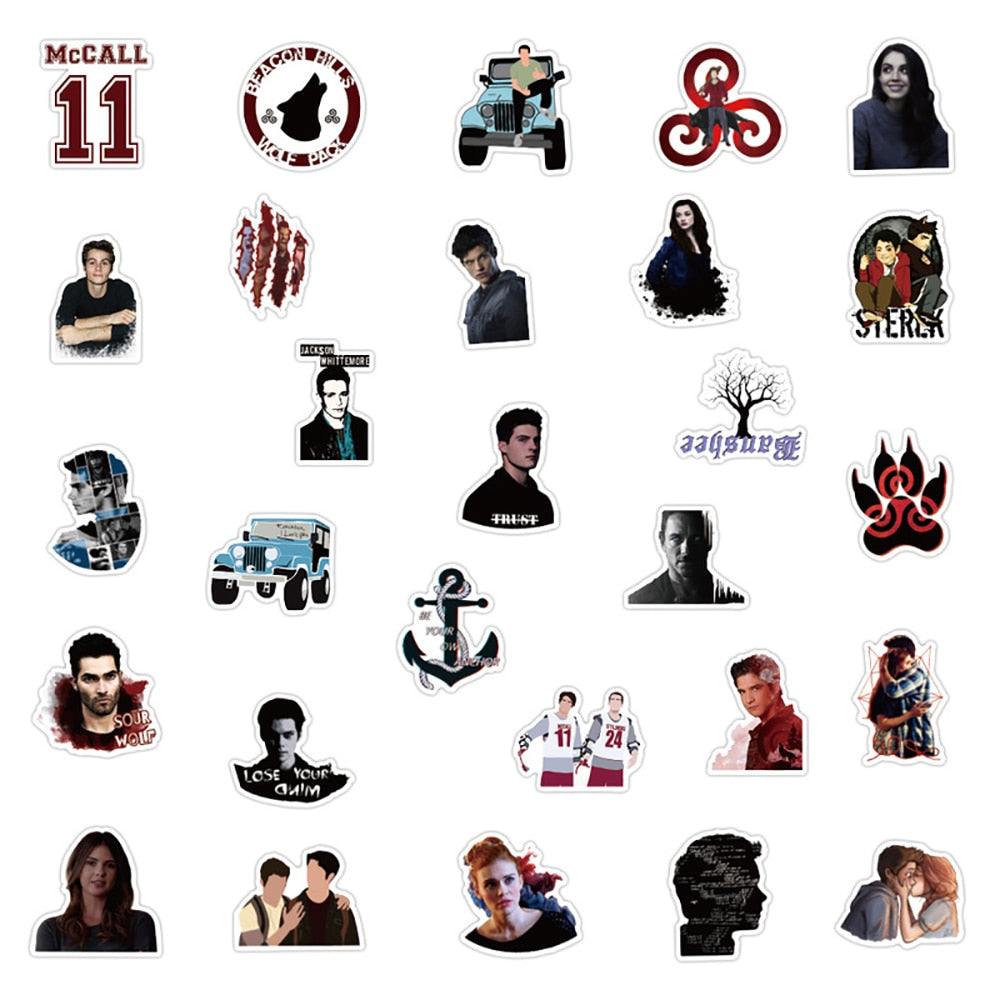 Teen Wolf Classic TV Show Stickers