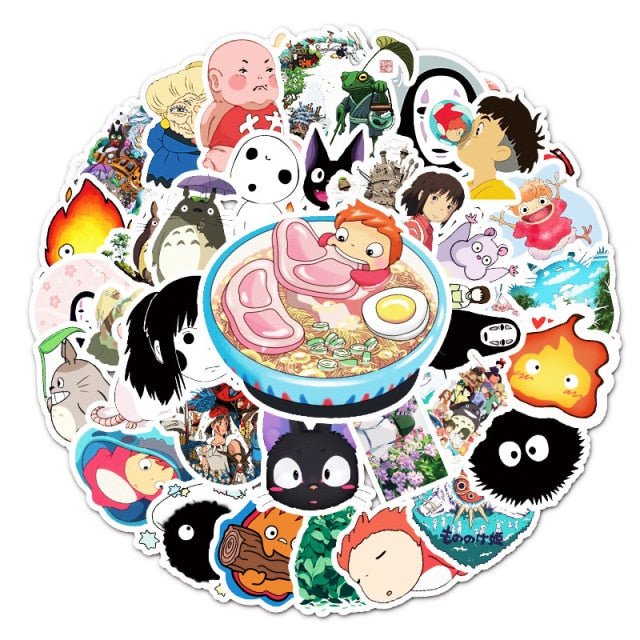 Ghibli Hayao Miyazaki Totoro Spirited Away Stickers