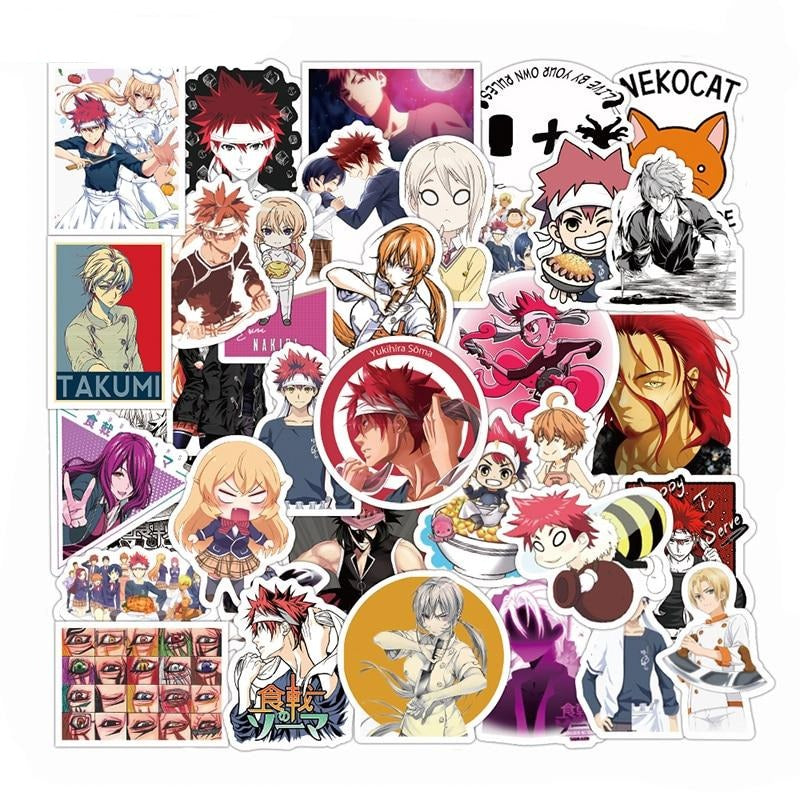 Food Wars! Shokugeki No Soma Anime Stickers