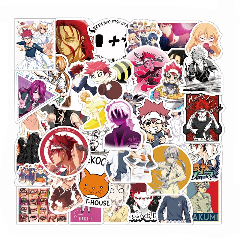 Food Wars! Shokugeki No Soma Anime Stickers