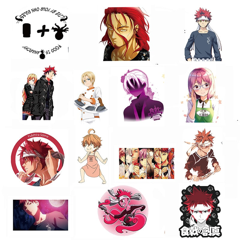 Food Wars! Shokugeki No Soma Anime Stickers