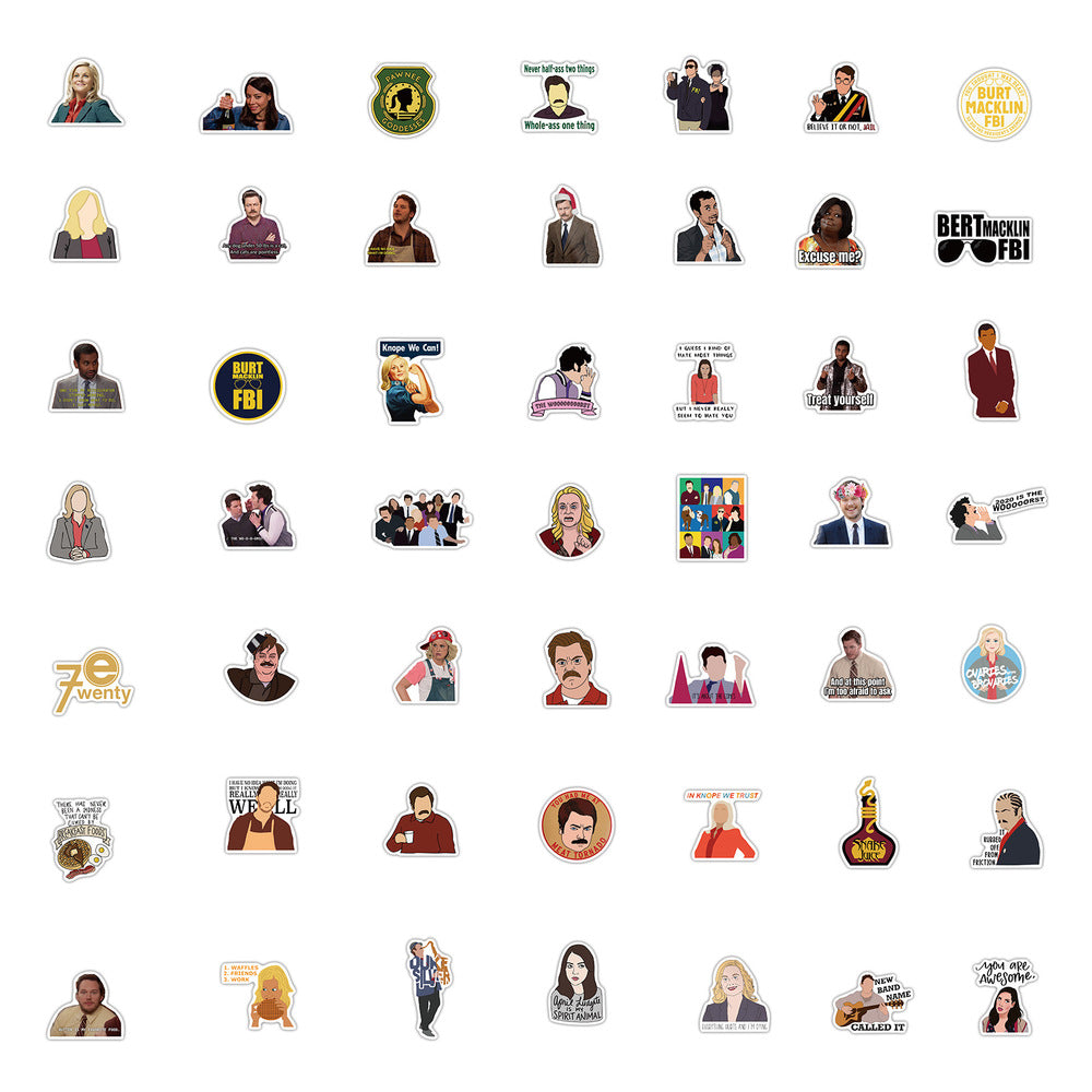 Parks and Recreation TV Show Stickers