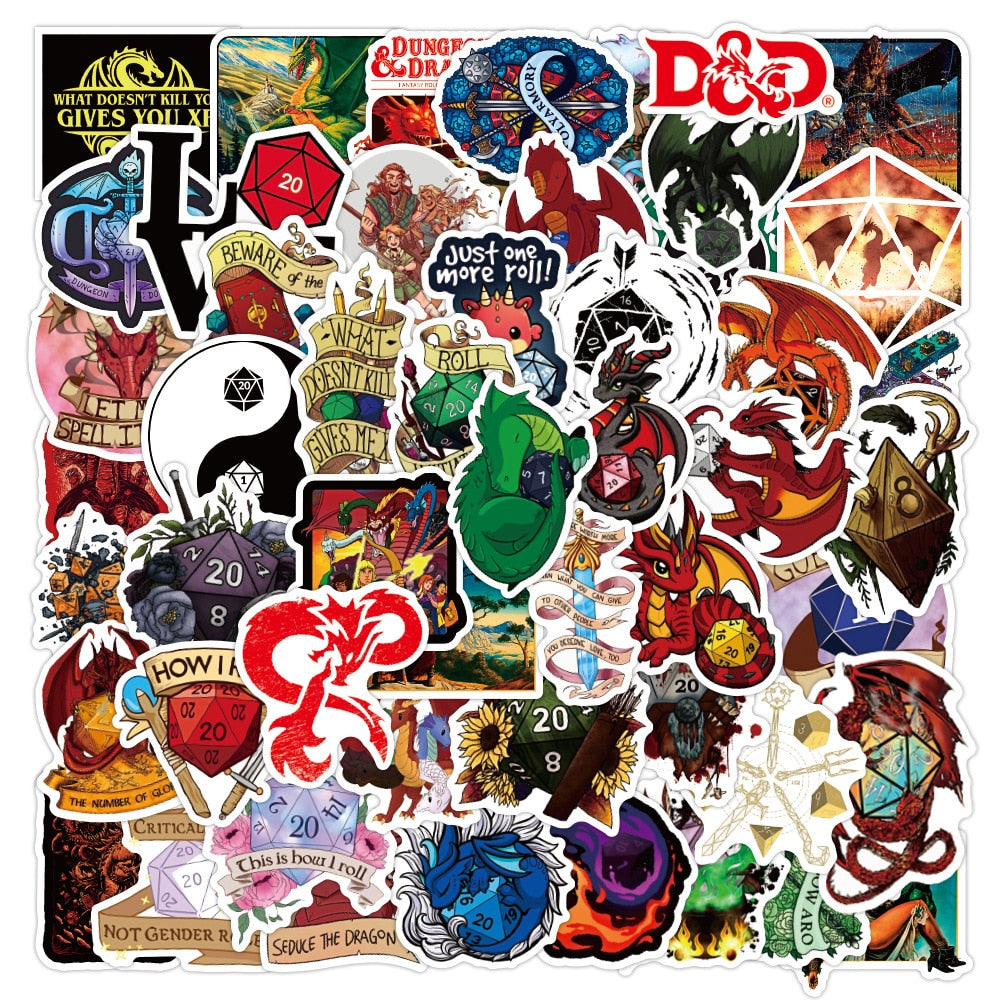 Dungeons And Dragons Cool Stickers