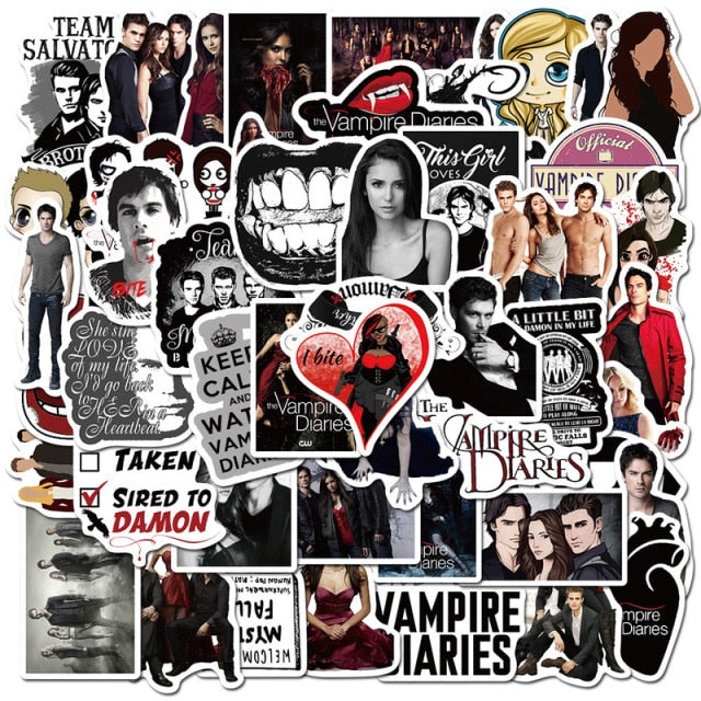 The Vampire Diaries Classic TV Show Stickers