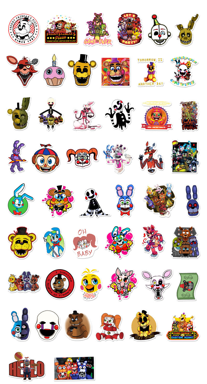 FNAF Freddy Fazbear Bear Stickers