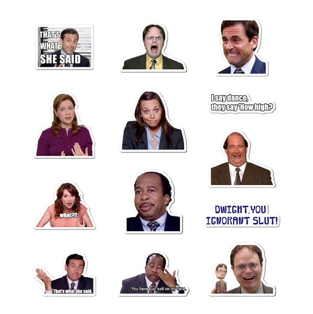 Friends OFFICE TV SHOW Fun Stickers