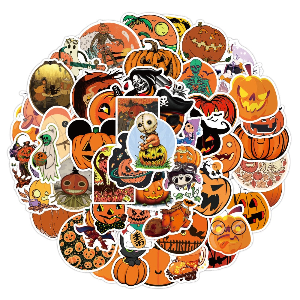 Pumpkin Horror Stickers