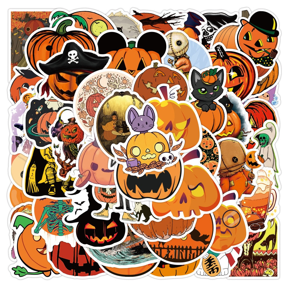 Pumpkin Horror Stickers