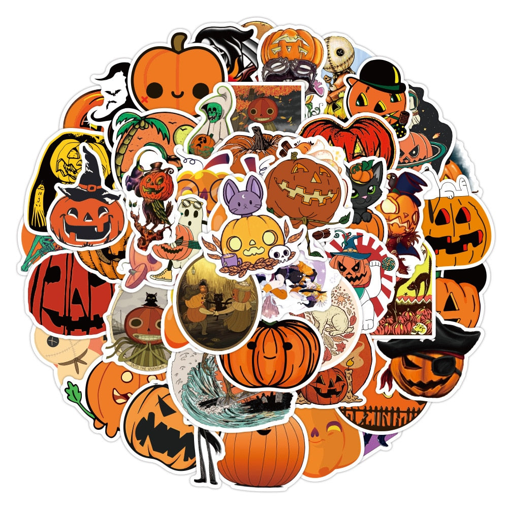 Pumpkin Horror Stickers