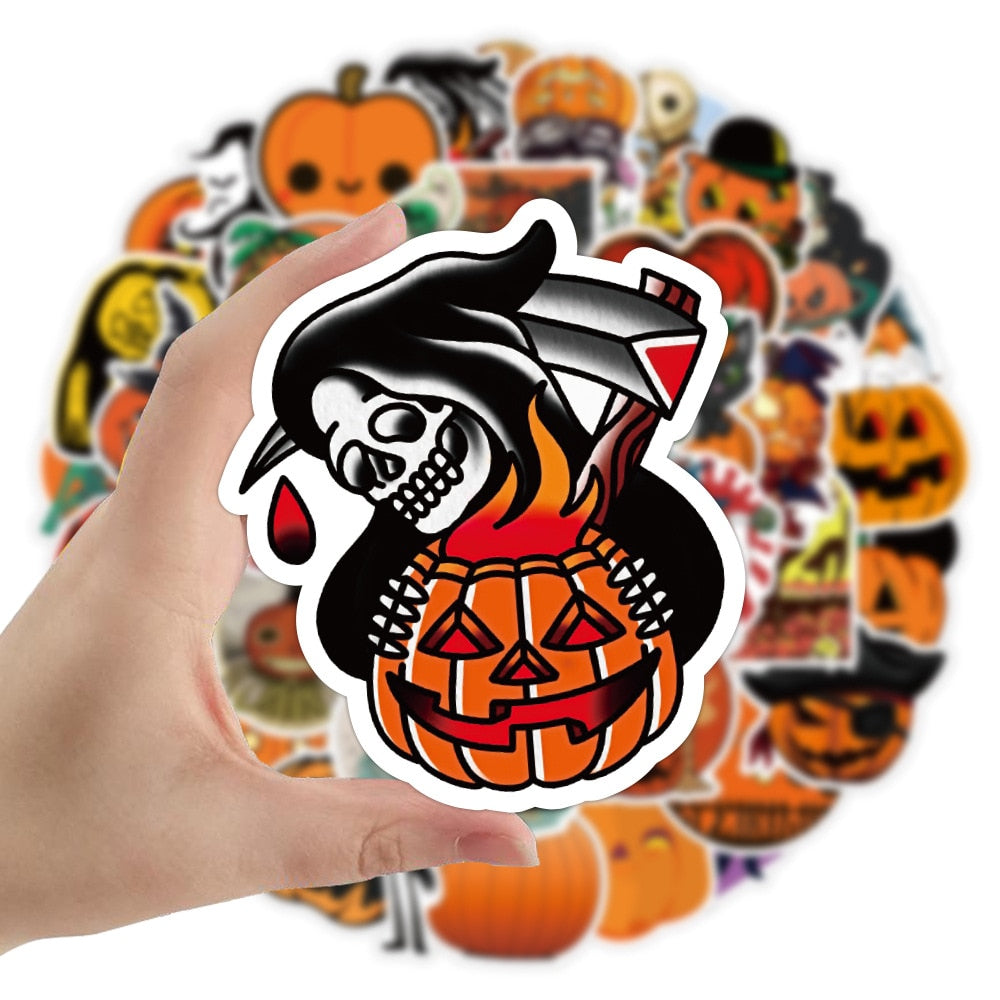 Pumpkin Horror Stickers