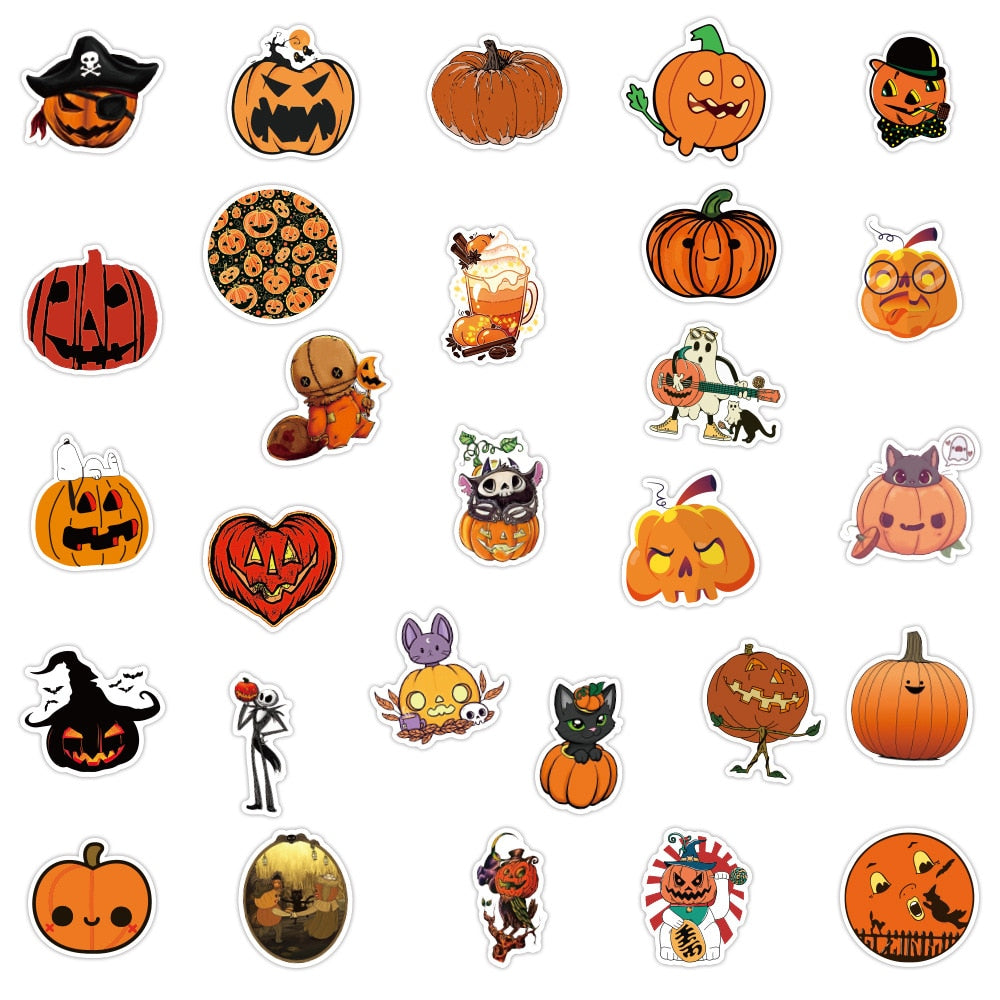 Pumpkin Horror Stickers