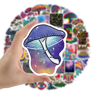 Mushroom Psychedelic Stickers