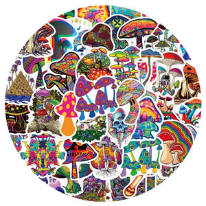 Mushroom Psychedelic Stickers