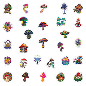 Mushroom Psychedelic Stickers